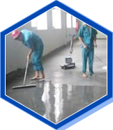 混凝土地面粗磨后涂抹密封固化劑滲透